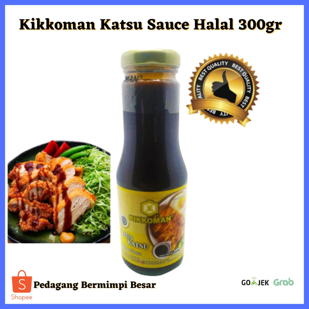 Kikkoman Katsu Sauce Halal 300gr | Saus Katsu | Saus Chiken Katsu