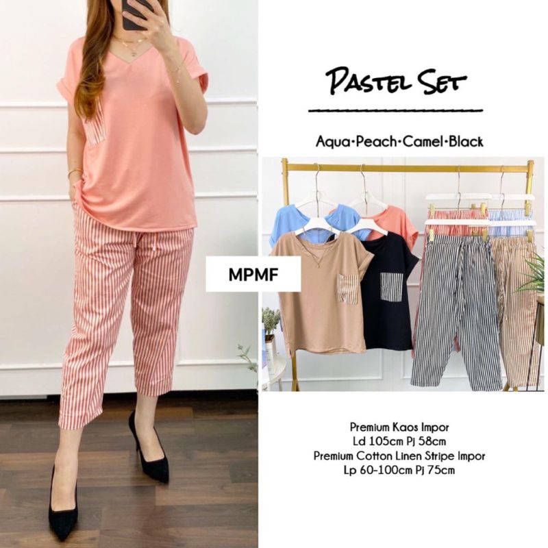 SETELAN WANITA CELANA / PASTEL SET BY MPMF