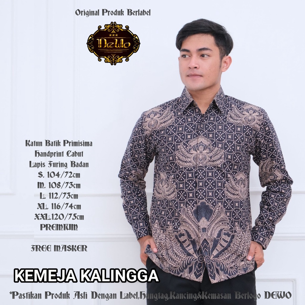 KALINGGA DEWO BATIKSOLOAMANAH KEMEJA BAJU BATIK PRIA SOLO LENGAN PANJANG PENDEK LAPIS FURING ATASAN BATIK PREMIUM MODERN KATUN HALUS PARANG GARUDHA HEMKO AGATA KERISPARIH WISANGGENI MODHANG WISANGGENI MOCCA GENDEWA DEWO SEKARJAGAD INDRIYAWAN ADYATAMA KLA