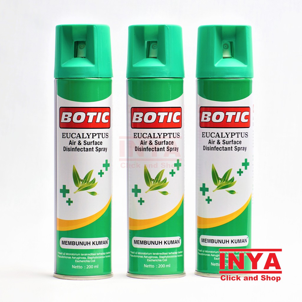 BOTIC EUCALYPTUS AIR &amp; SURFACE DISINFECTANT SPRAY 200ml - Pengharum Ruangan