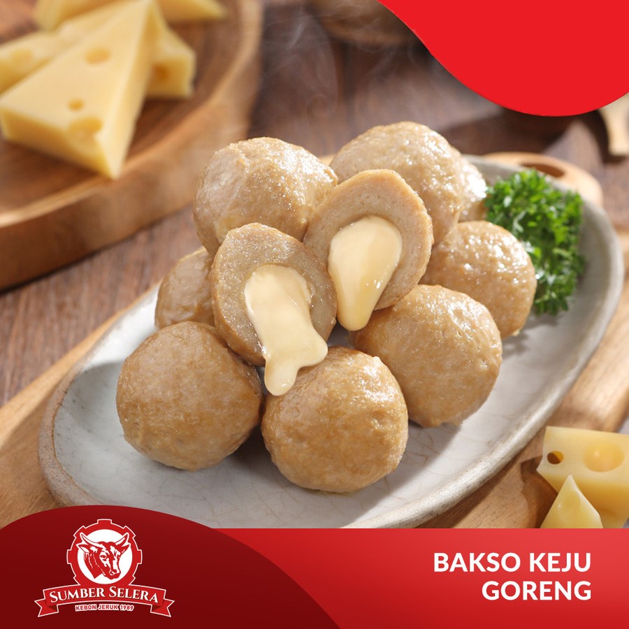 BAKSO SAPI ISI KEJU SUMBER SELERA 300GR CHEESE BEEF MEATBALL 10PCS HALAL