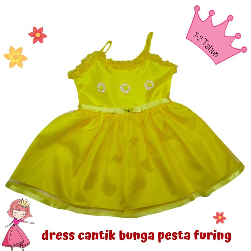 DRESS ANAK PEREMPUAN CANTIK FURING -ALEXAGROSIR