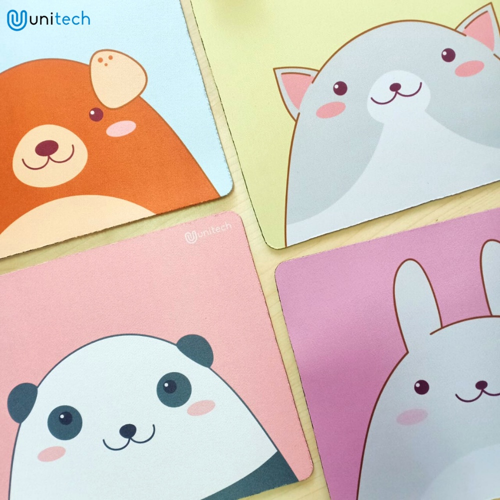 Unitech Mousepad Motif Cute Animal Series Anti Selip