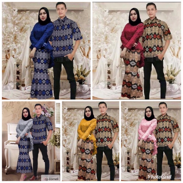 RESTOCK JC Cp corneli / Couple batik kebaya modern / Cp Wisnu