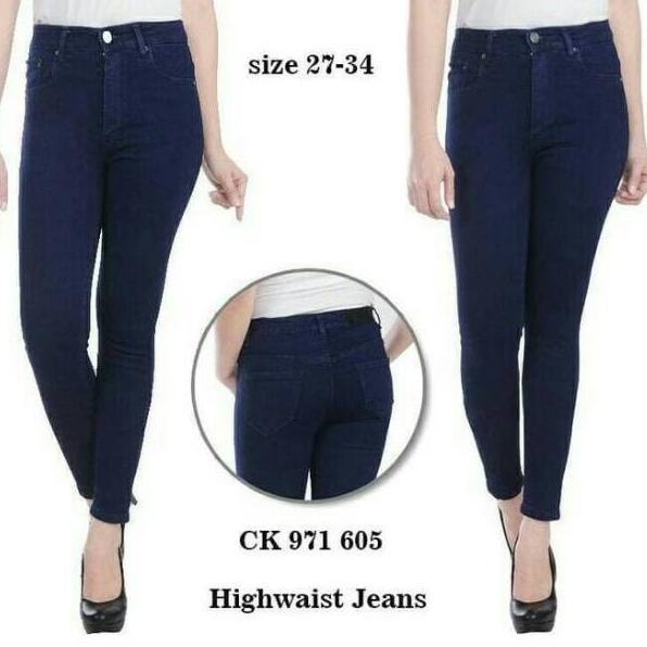 ZH 0603 Celana Jeans Wanita Highwaist. ##