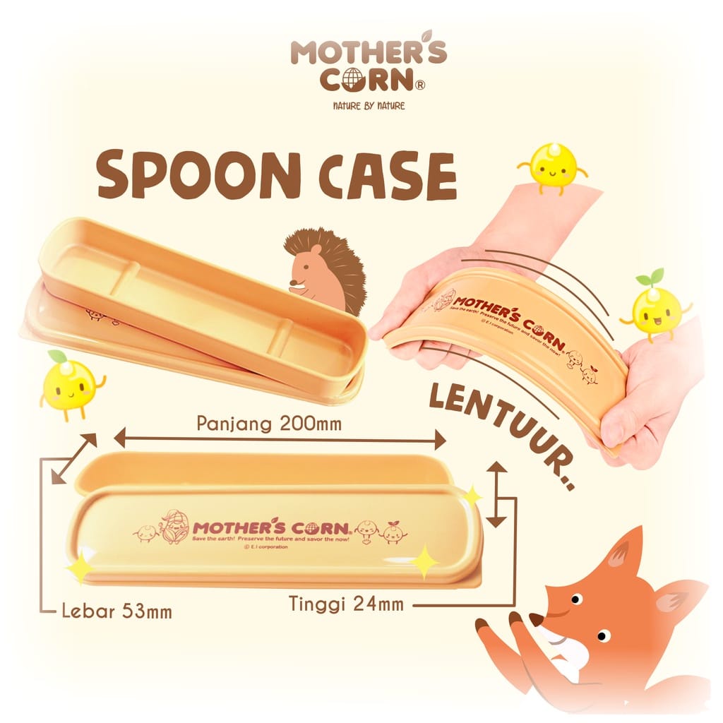 Mother's Corn Spoon Case - Tempat Penyimpanan Sendok