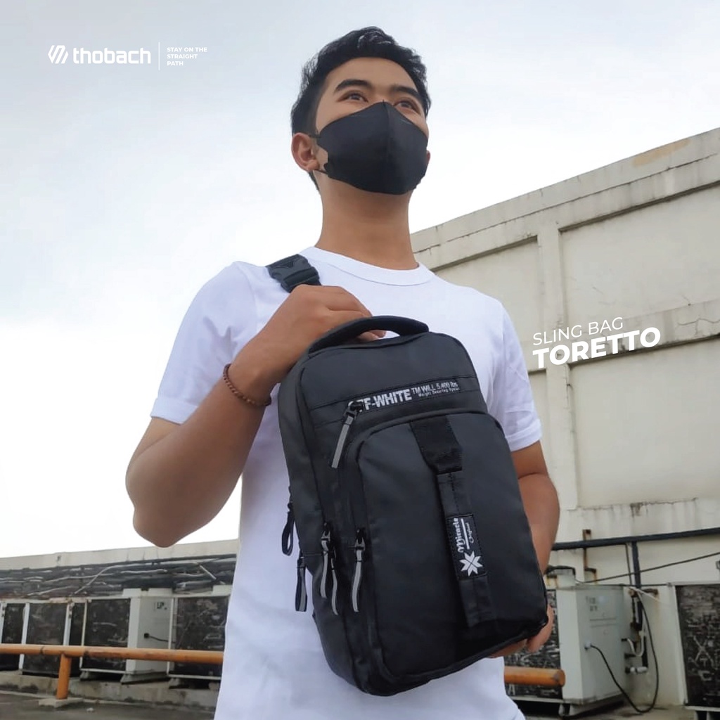 THOBACH-SLINGBAG WATERPROOF TORETTO TAS SELEMPANG MULTIFUNGSI