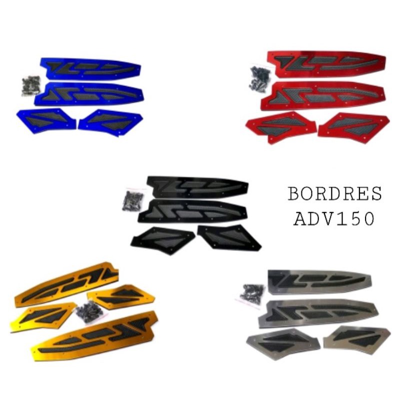 bordesh adv pijakan kaki adv bordes adv kualitas inport bahan almunium cnc karet tebal