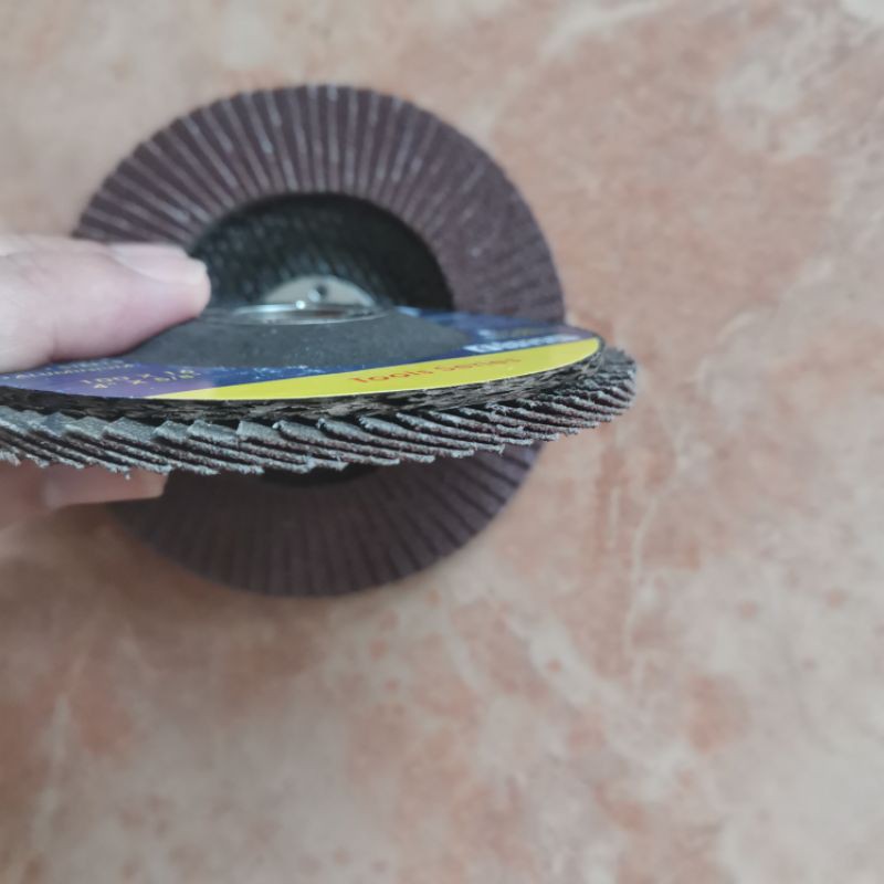 flap disc 4&quot; grid 120 amplas susun mata gerinda amplas flap disk plap disc