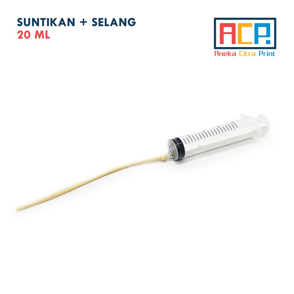 Spuit / Suntikan / Syringe 20 ml + Selang - Tinta Head Cleaner Parfum