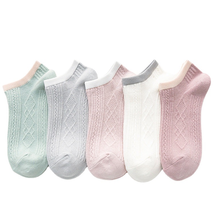 Gobra ♕ KK031 Kaos Kaki (Tanpa Kemasan) Wanita Tipis Pendek Semata Kaki Motif Blue Doggie Love Fashion Korea Women Sock Import Murah