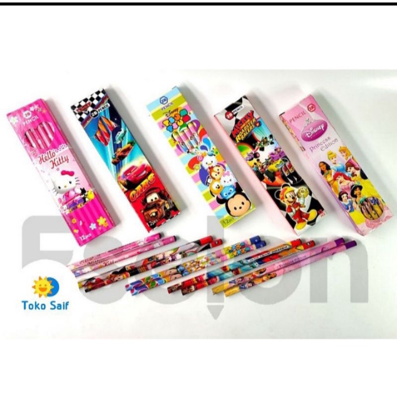 

Pensil 2B karakter lucu