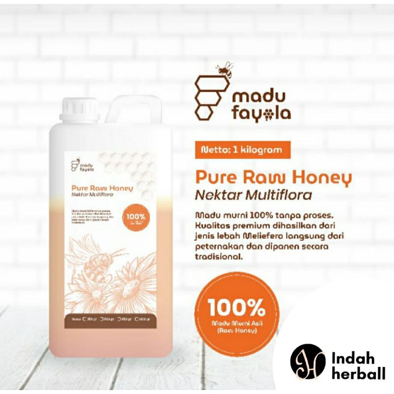 

Madu Asli Nektar Multiflora 1kg / Madu Multiflora / Madu Fayola