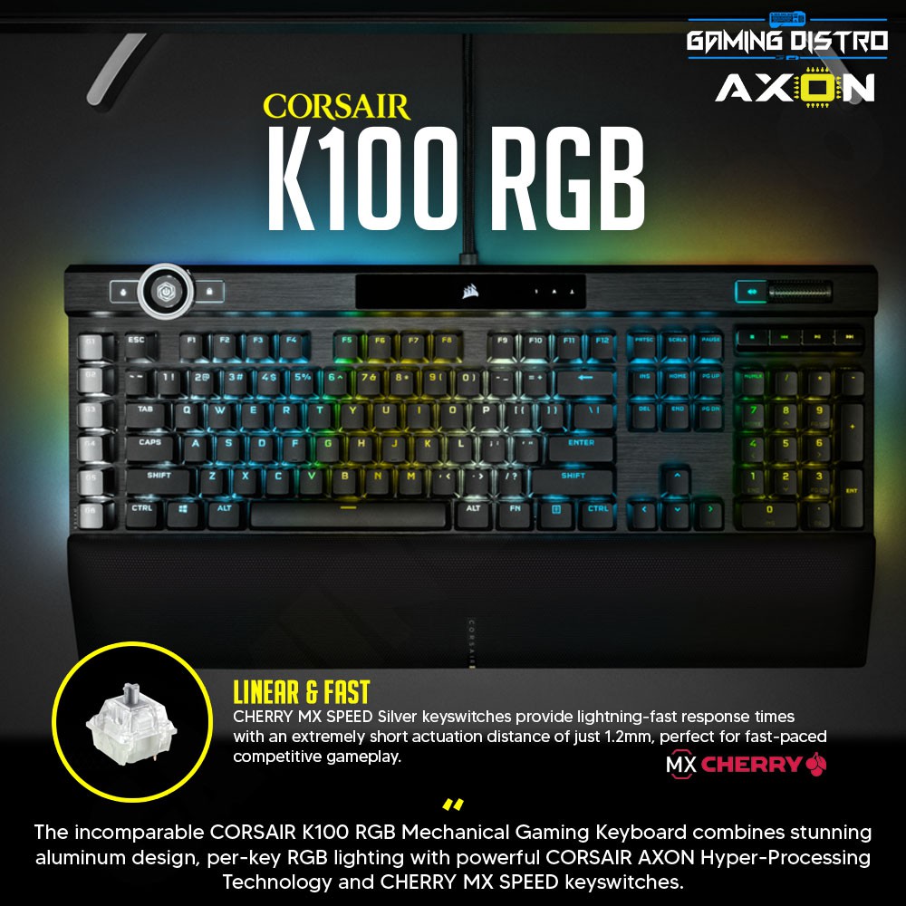 Corsair K100 RGB Fullsize Mechanical Keyboard