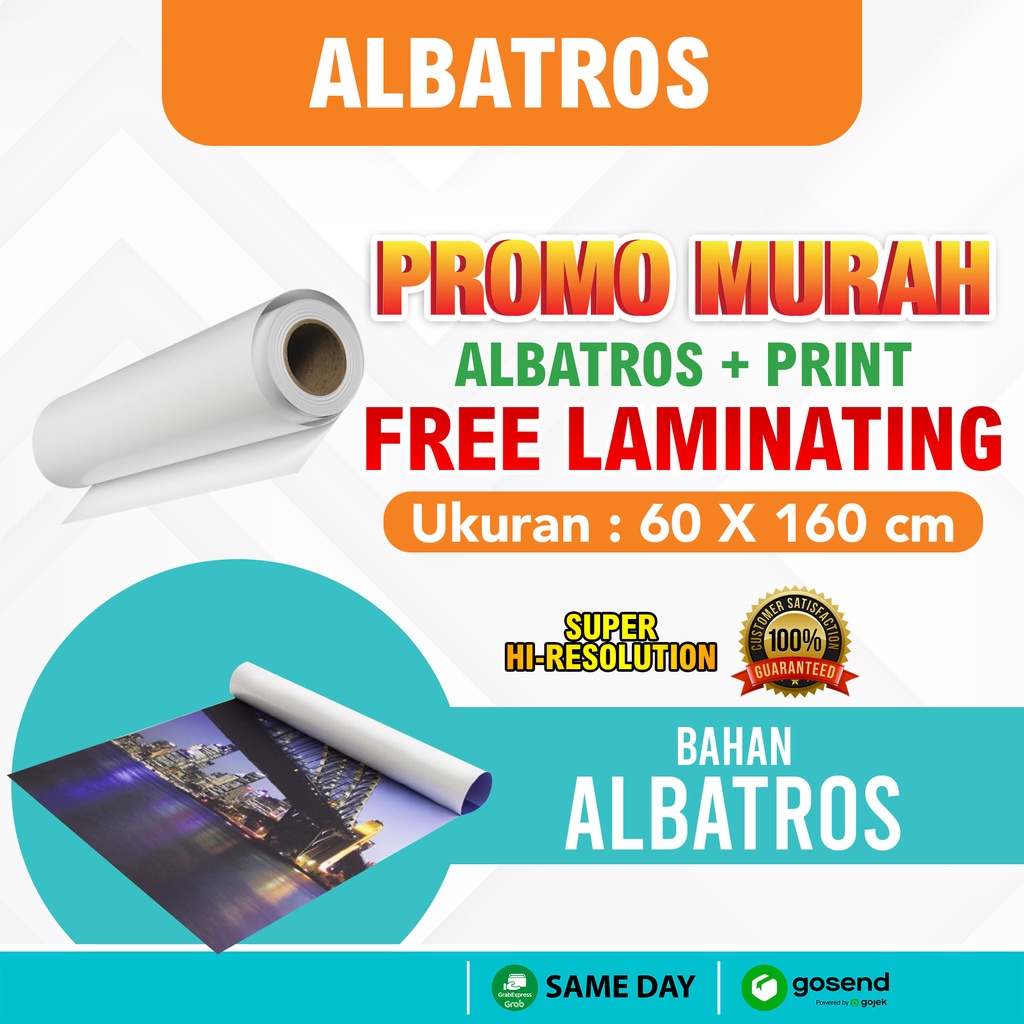 Jual Cetak Albatros Uk 60 X 160 Photo Poster Free Laminating Indonesiashopee Indonesia 1068