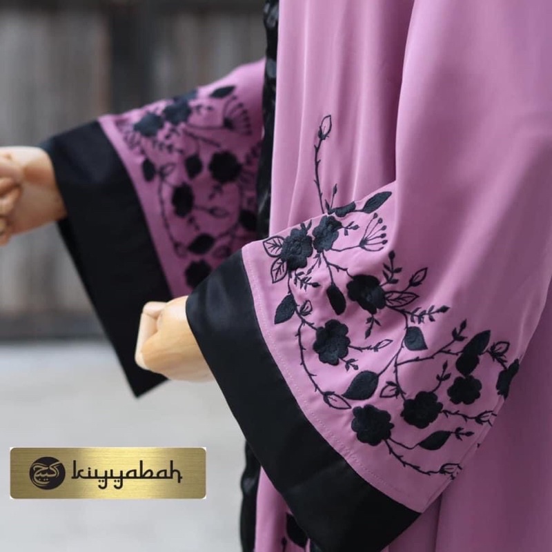 AbayaBordirWarnaMellowMauve