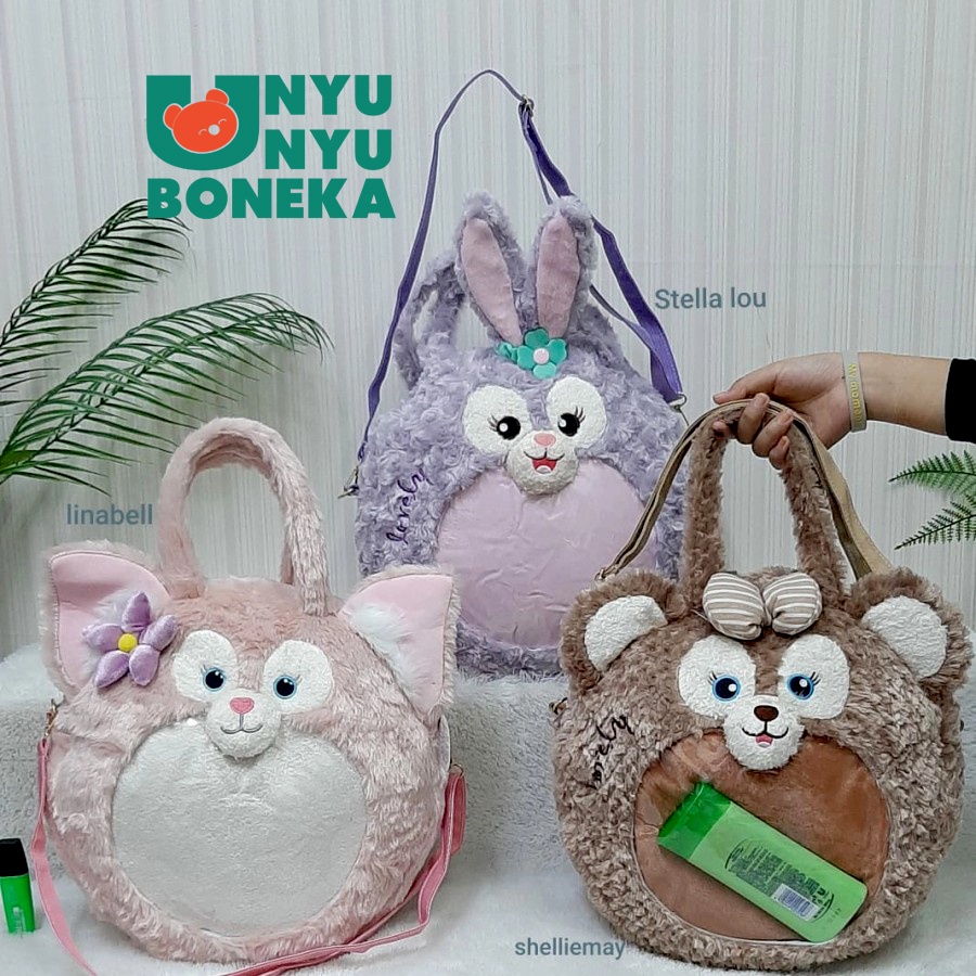 Tas Tenteng Linabell Size 35cm boneka ginabell stella Lou Duffy disney tas tenteng jinjing