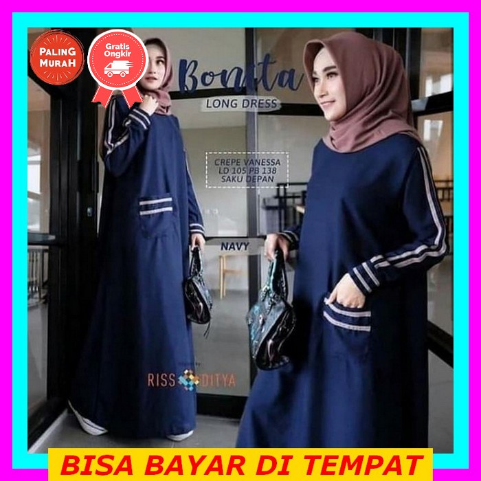 Gamis Maxmara Mix Brokat Gmis Maxmara Premium Broklat Brukat Bruklat Terbaru Pakaian Muslim Wanita V
