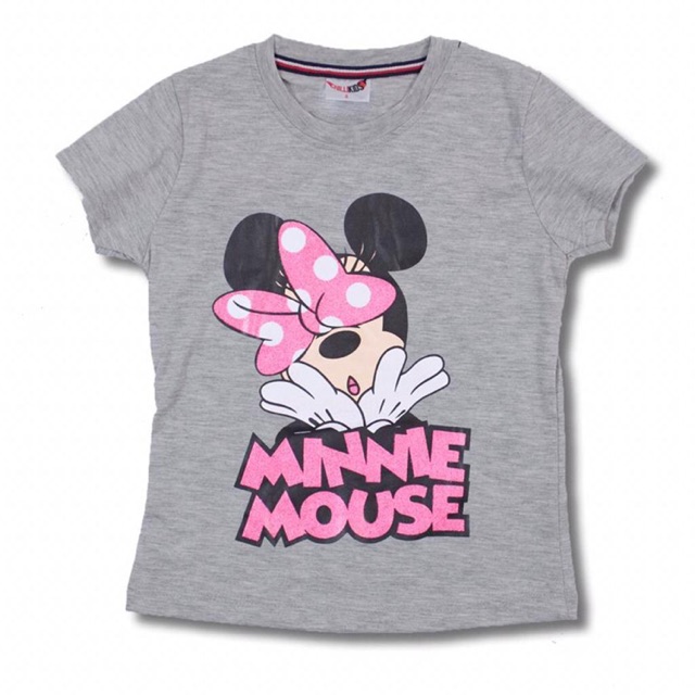 Kaos Anak Perempuan Minnie Mouse/ Kaos Anak Perempuan Bermotif