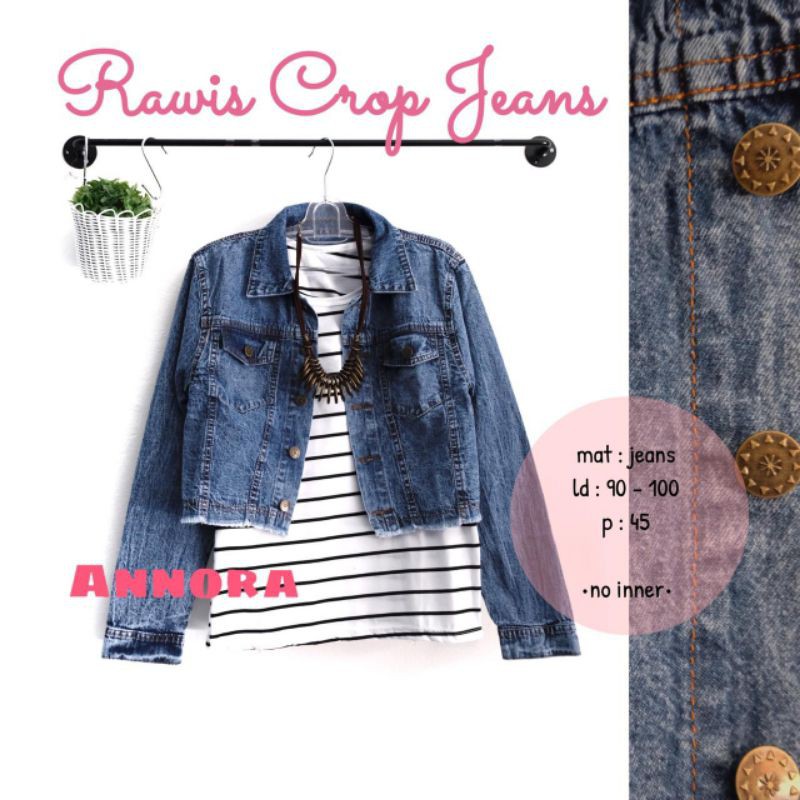jaket jeans rawis by annora terbaru