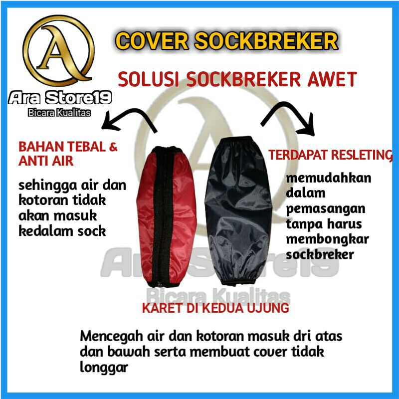 Sarung Shockbreaker Cover Pelindung Shock Sok Belakang Aksesoris Aerox Nmax Pcx Tabung YSS Ohlins Wp