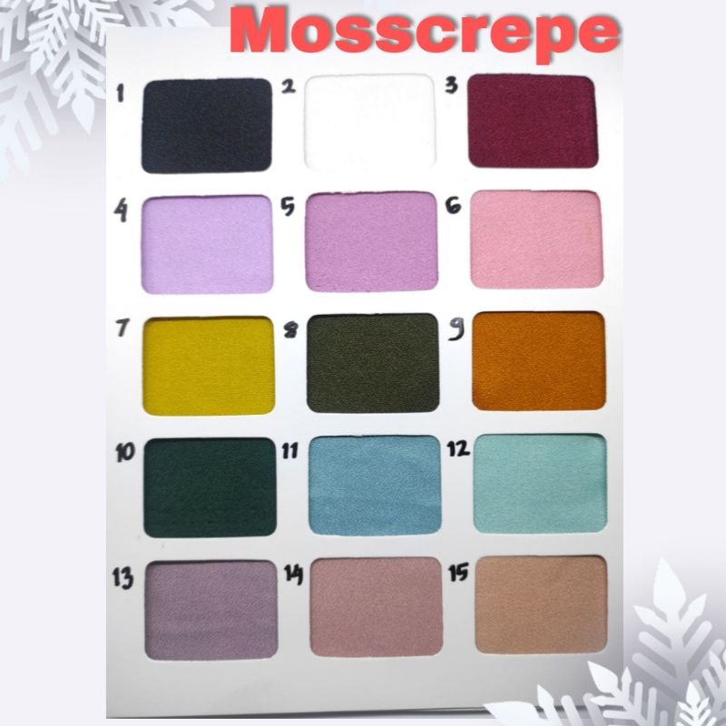 Kain Mosscrepe Moss Crepe Moscrepe Meteran (Harga per 0,5m) Bagus Murahh