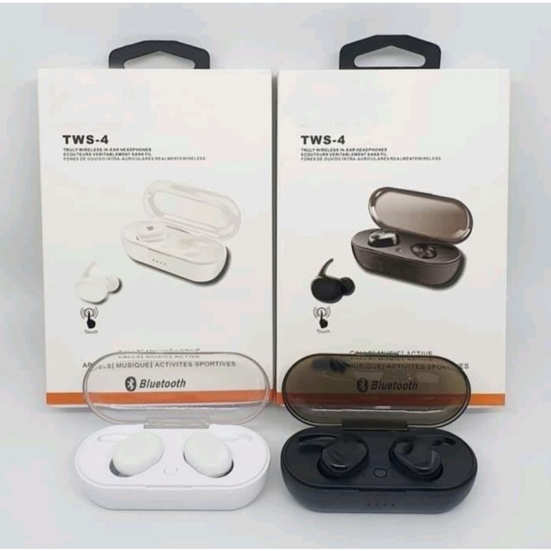 Handsfree Bluetooth TWS4 Earphone Wireless TWS 4 Stereo Headset Bluetooth 5.0