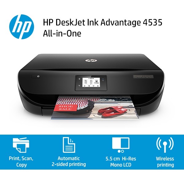 Jual PRINTER HP DESKJET 4535 INK ADVANTAGE ALL IN ONE | Shopee Indonesia
