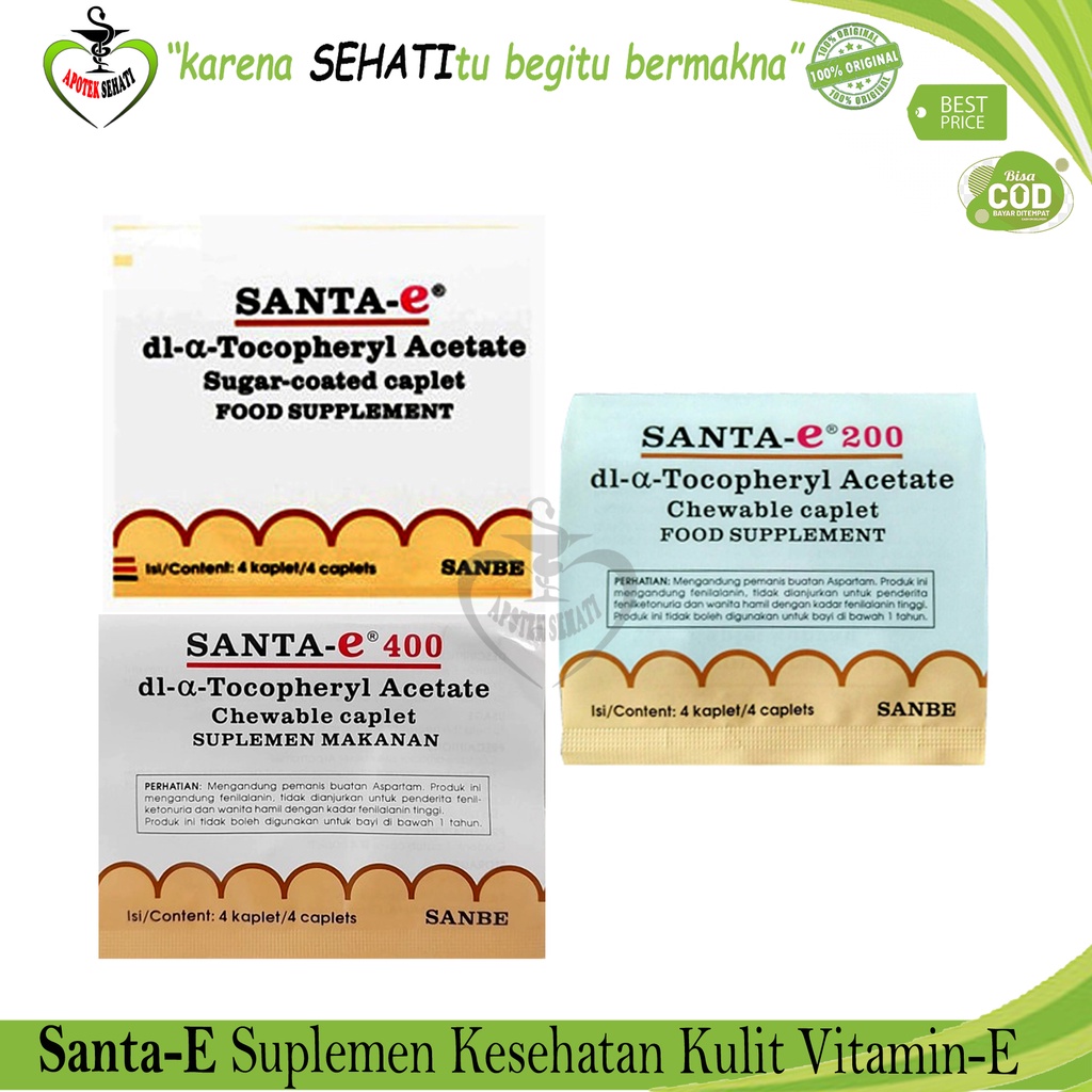 Santa E Suplemen Kesehatan Kulit Mengandung Vitamin E