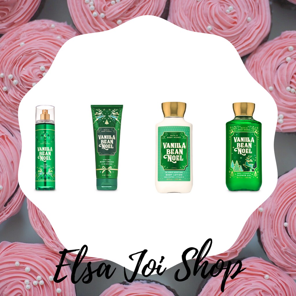 BBW Bath &amp; Body Works Vanilla Bean Noel SERIES