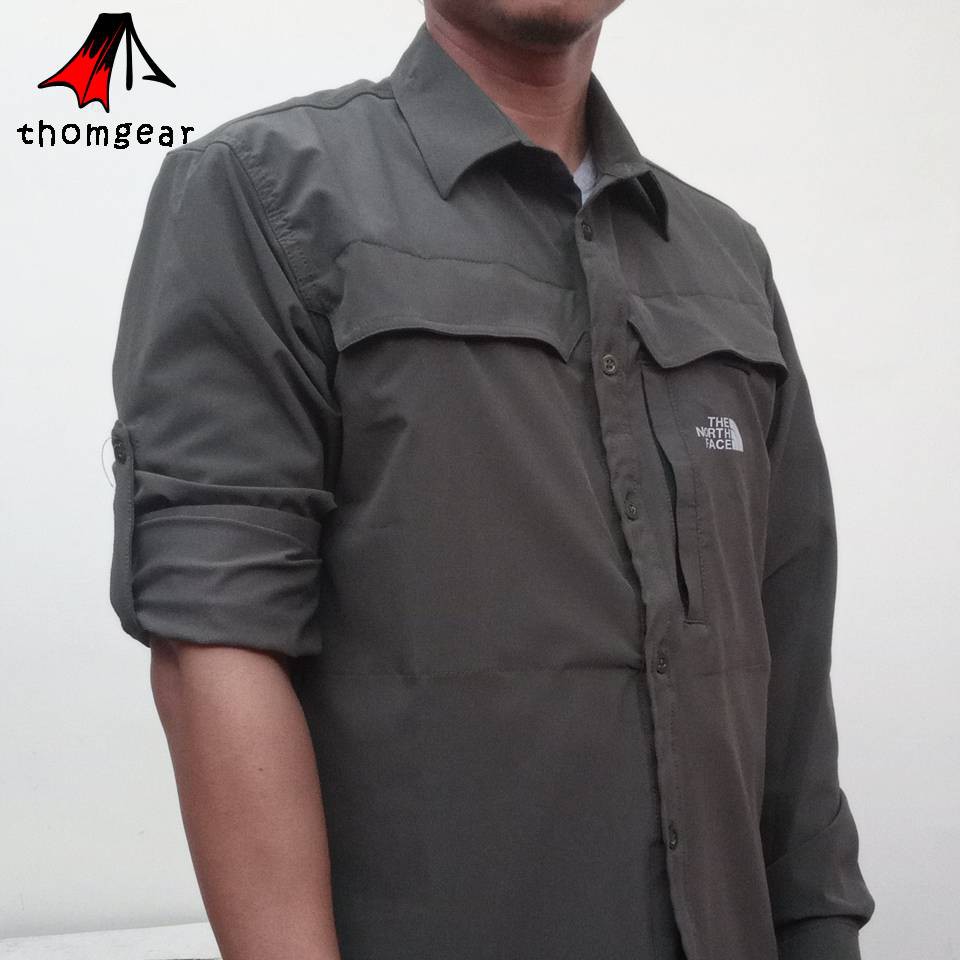 Thomgear Kemeja Tnf Outdoor Lapangan Tactical Material Despo Stretch Quick Dry Waterrepellant