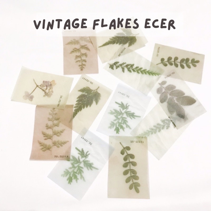 [PART 3] Vintage Flake Perintilan Journal Vintage Kertas Memo Aesthetic Deco Journal Scarpbook