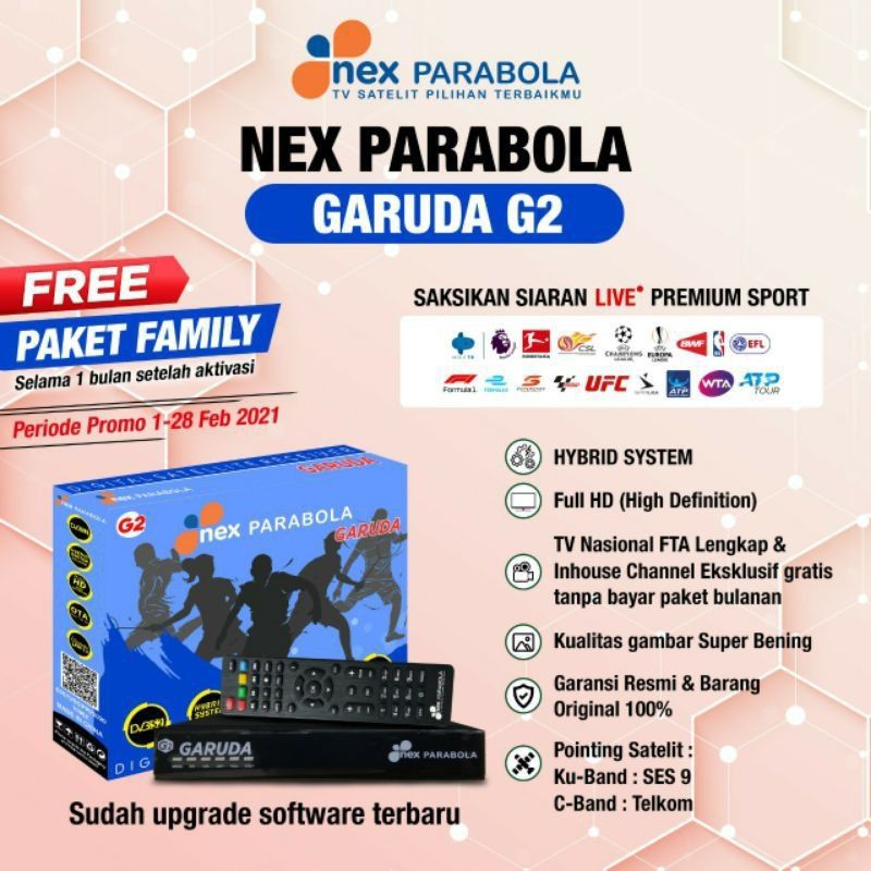 NEX PARABOLA GARUDA G2 BIRU TERLARIS | Shopee Indonesia