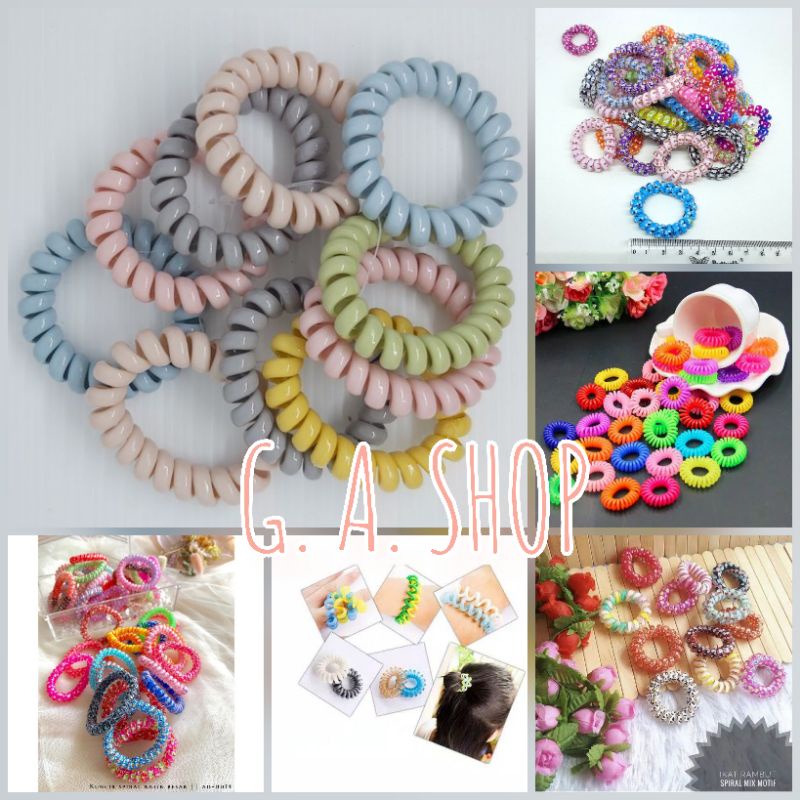 ❤️G.A.SHOP❤️ KARET RAMBUT SPIRAL / IKAT RAMBUT SPIRAL BESAR