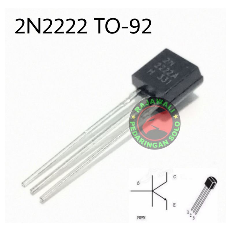 thumbnail image 2 of 50x 2N2222 NPN Transistors – TO-92 Package, General Purpose 2 of 3