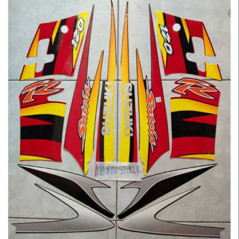 Striping satria hiu merah hitam