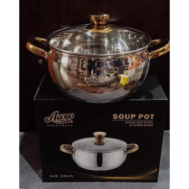 panci soup + soup pot agogo 24 cm