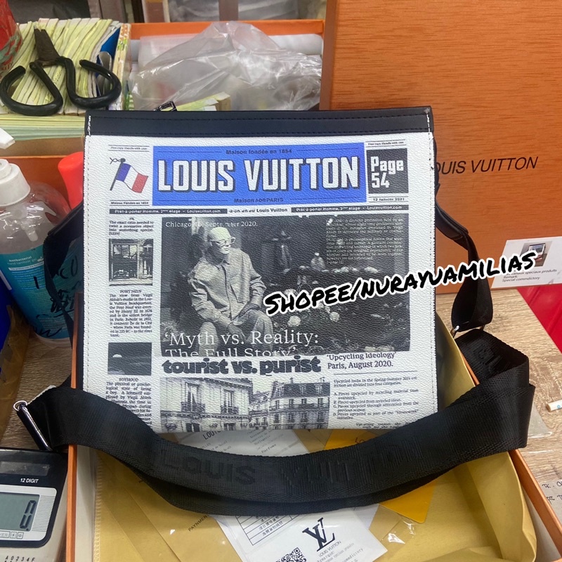 Tas selempang  Louis Vuitton import free box tas slempang lv unisex