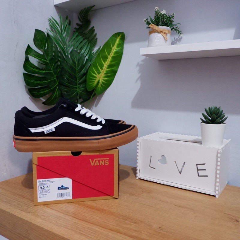 Vans old skool pro ultracush black gum original / vans pro original