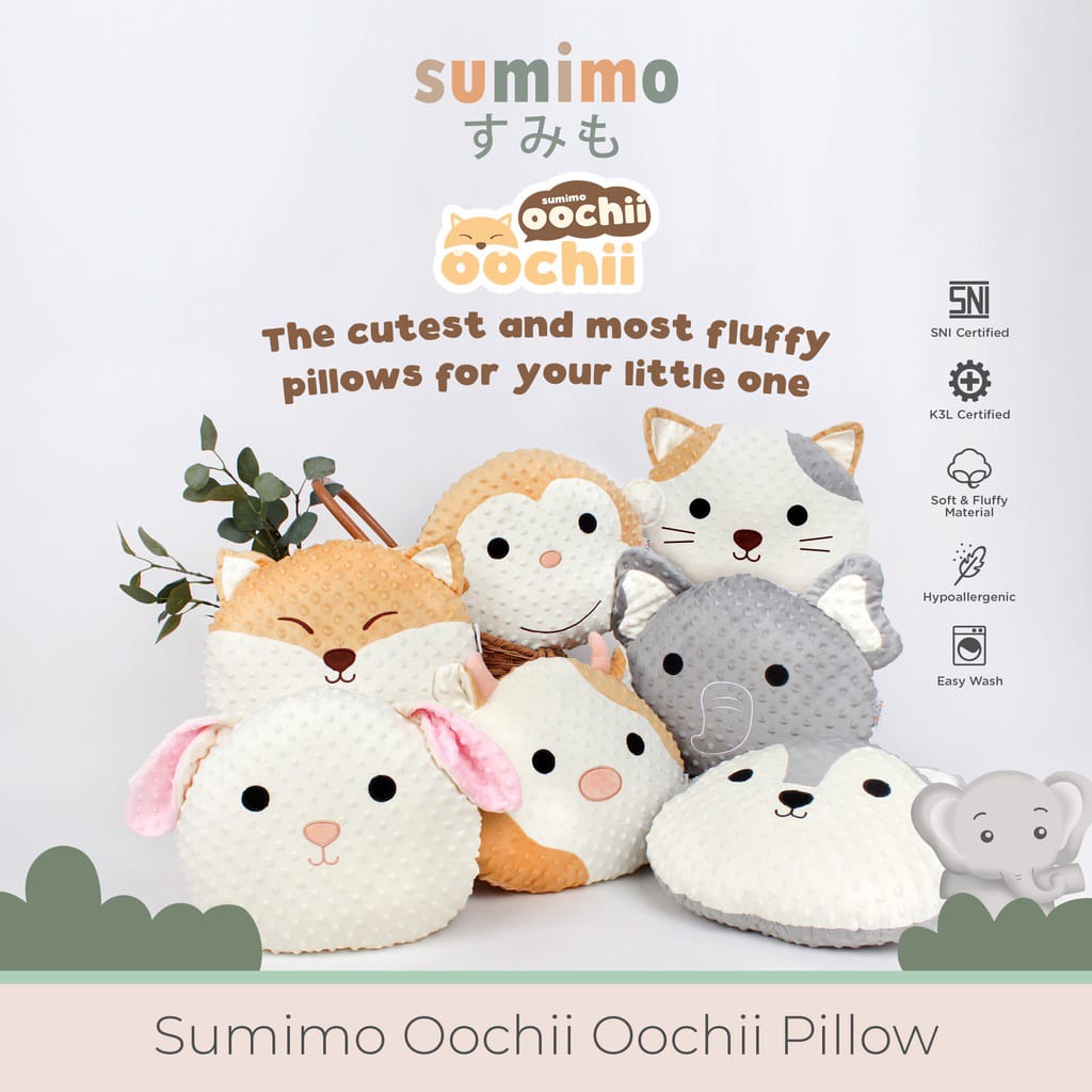 Babygiggles - Sumimo Oochii Oochii Pillow/ Bantal Anak &amp; Bayi