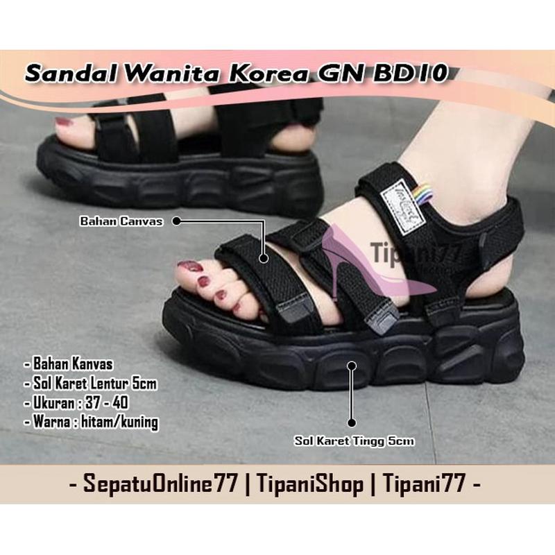 Sandal Gunung Tawana Fashion Korea Antislip Import High Quality 11.11 Sale Sandal Wanita  Korea Gunu