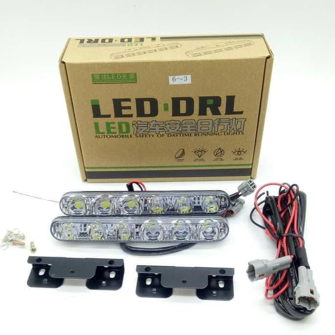 TERMURAH LAMPU LED DRL 6 TITIK MOBIL OUTLANDER #10
