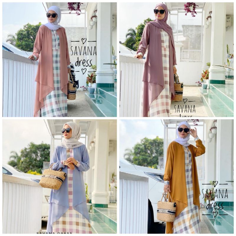 Set Gamis Dress Savana Premium Quality