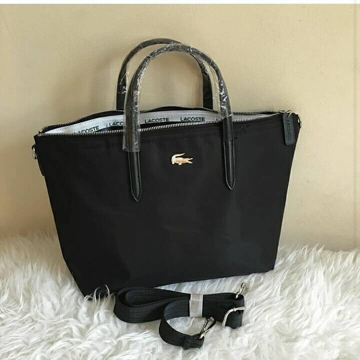 CUCI GUDANG Tas import wanita cewek branded tote kuliah lacoste neo classic TERLARIS