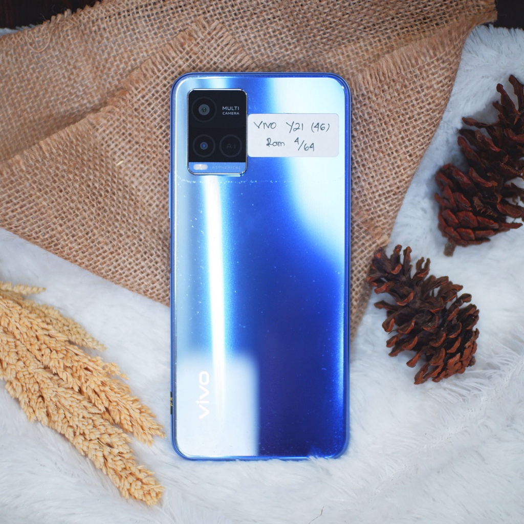 Vivo Y21 4/64gb Fullset - hp Bekas Second
