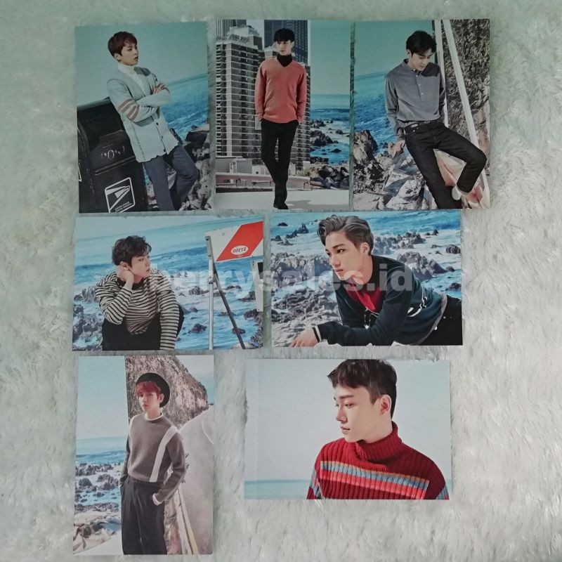 Exo Season Greeting 2017 Official Postcard - Baekhyun Chanyeol Sehun Chen Kai d.o pc goods photocard