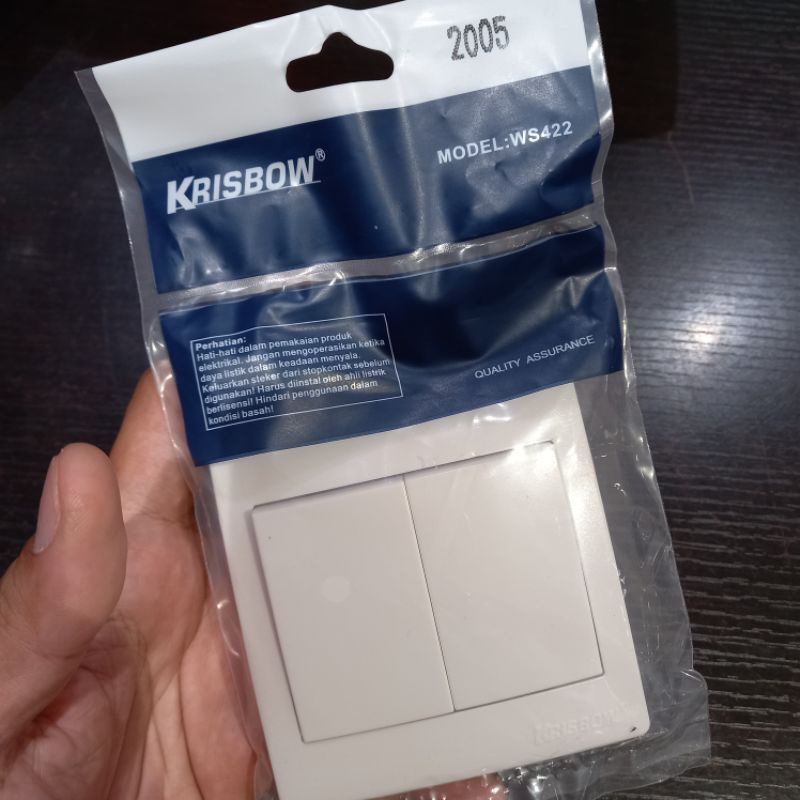 Krisbow saklar 2 gang 2 way