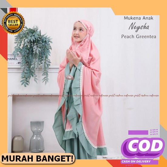 Mukena Anak Tanggung Plisket // Mukena Plisket Tanggung // Mukena Anak Usia Umur 7 - 12 Tahun Mukena