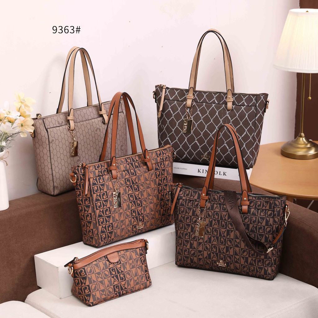Tas Bonia Tote 2in1 9363  TYU 79  batam impor original fashion branded reseller sale
