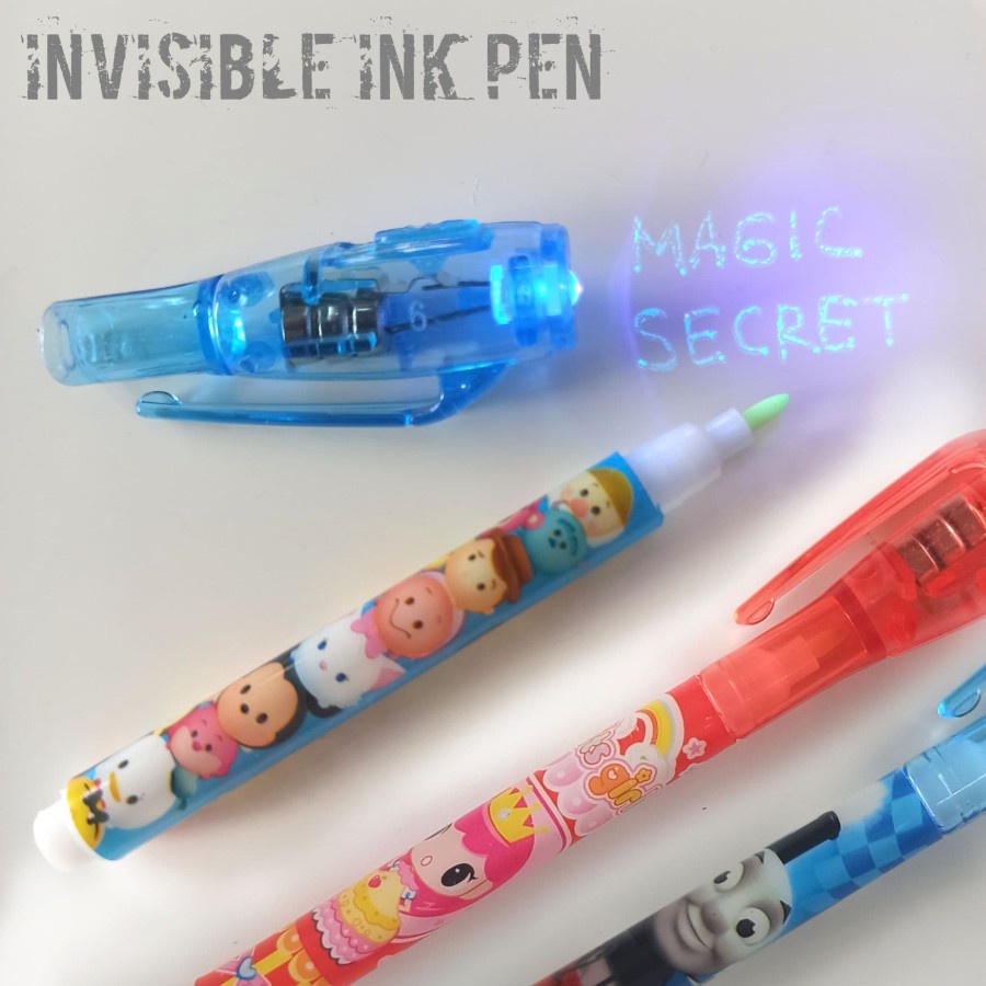 

INVISIBLE INK PEN MAGIC SECRET - PULPEN CONTEK KARAKTER - SOUVENIR